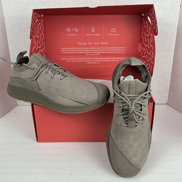 Lane Eight Men’s HIIT Trainer Shoes Unisex Sneakers Athletic Size 9 Beige Gray - Picture 2 of 11